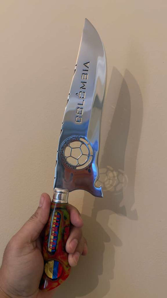 Handmade 10” Knife – Comlombia Edition