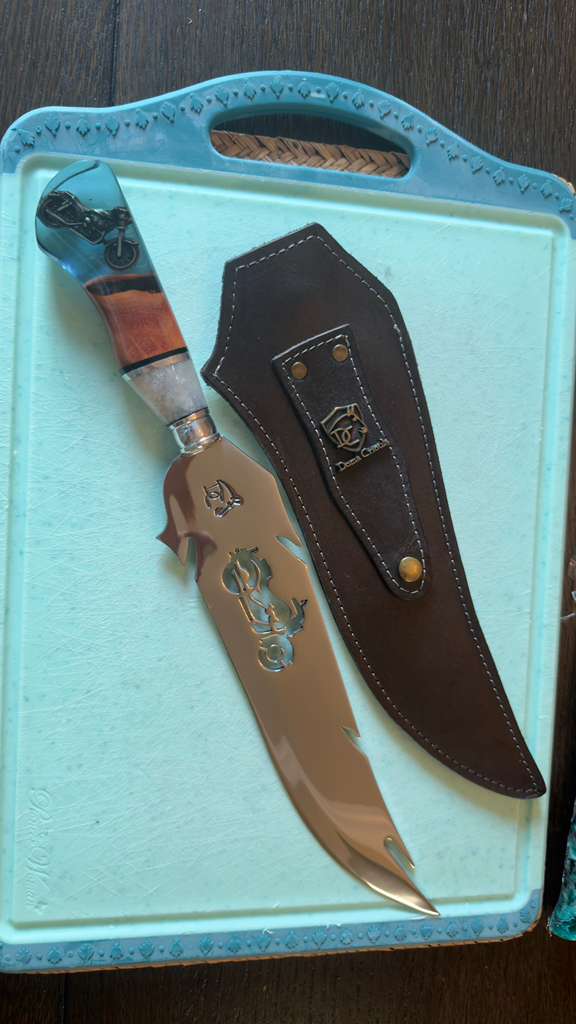 Handmade 10” Knife – Motorcycle Edition