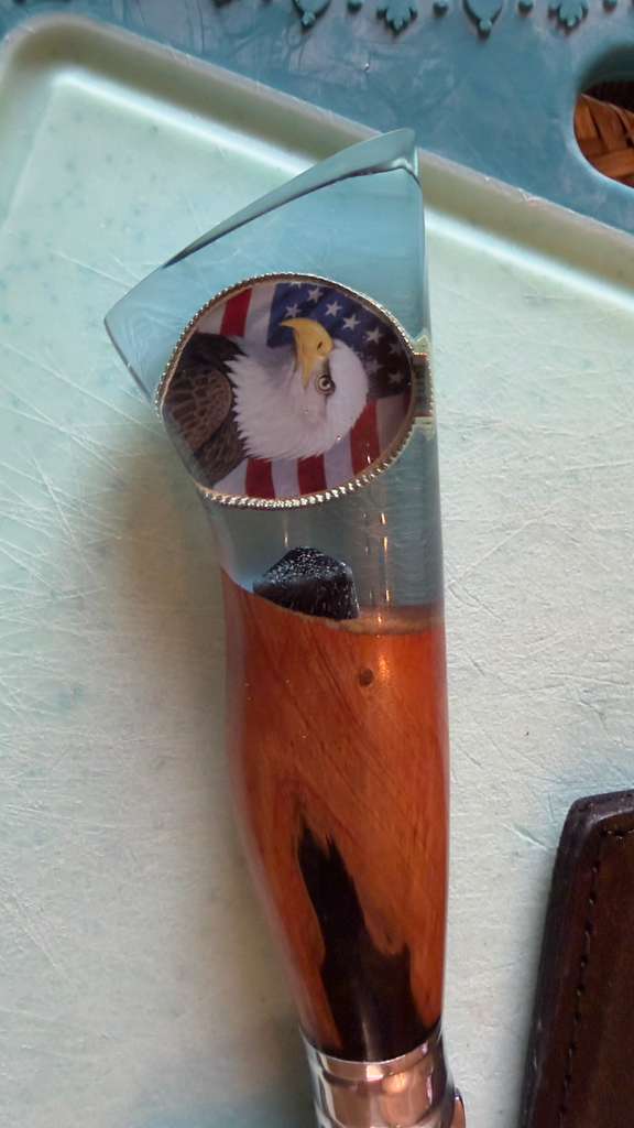 The Soaring Eagle Serrated Blade: Hand-Forged American Edition Knife