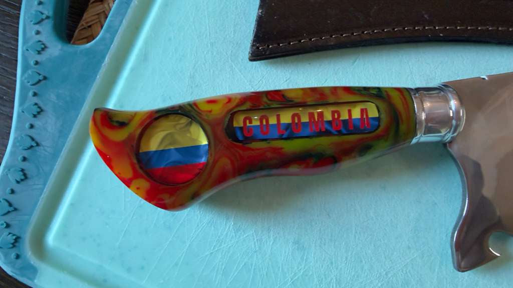 Handmade 10” Knife – Comlombia Edition