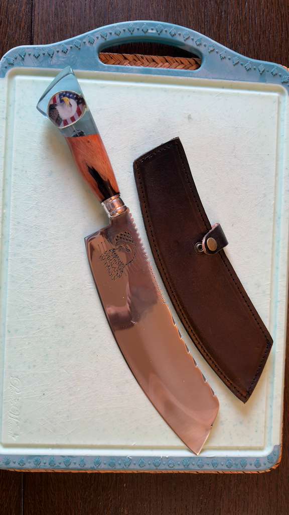 The Soaring Eagle Serrated Blade: Hand-Forged American Edition Knife
