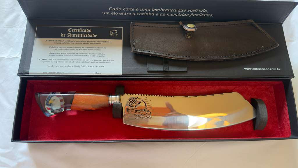 The Soaring Eagle Serrated Blade: Hand-Forged American Edition Knife