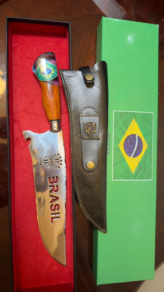 Brazilian Pride - Handmade 10” Knife Brazil Edition